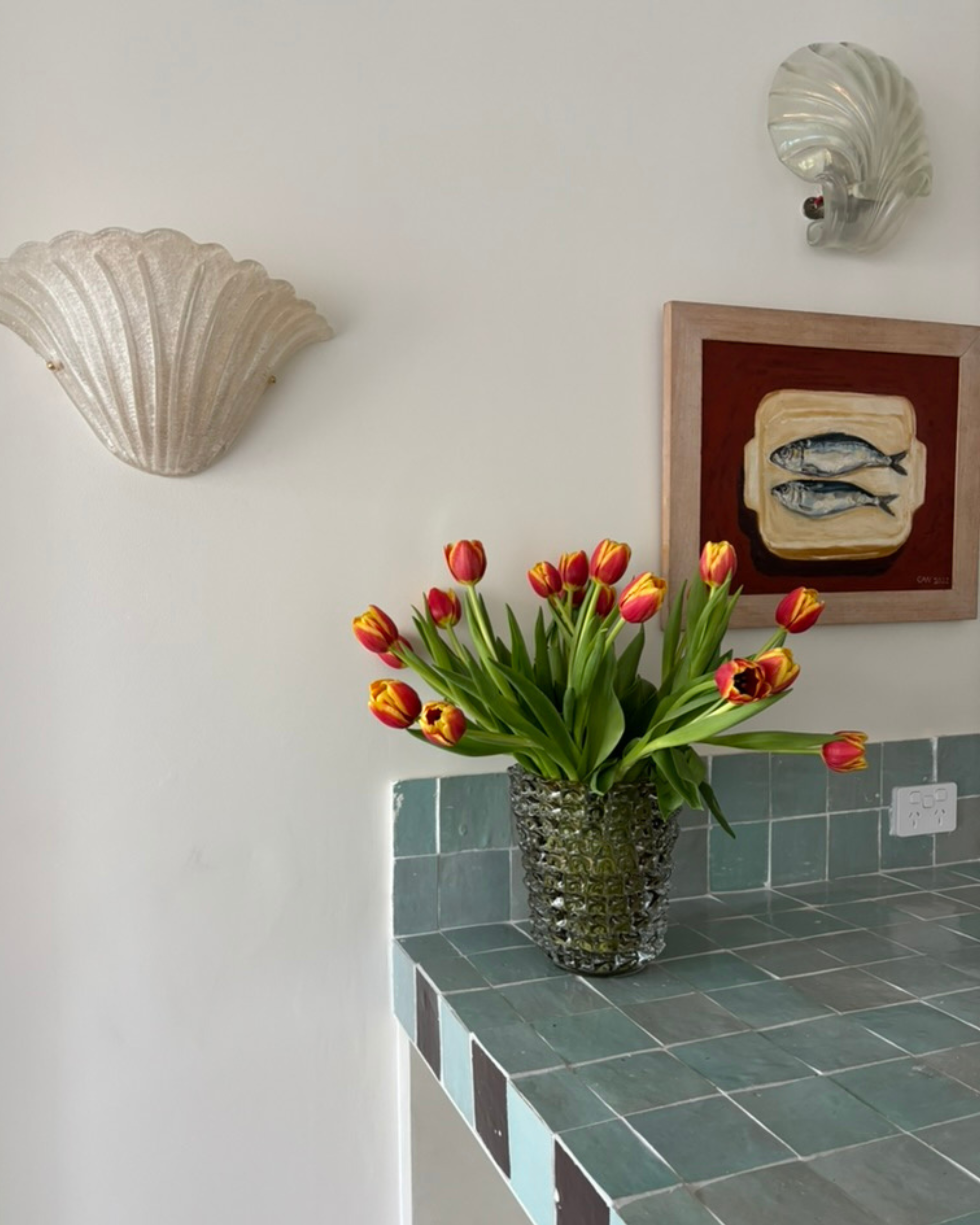 Fiore Vase Smoke - Antico