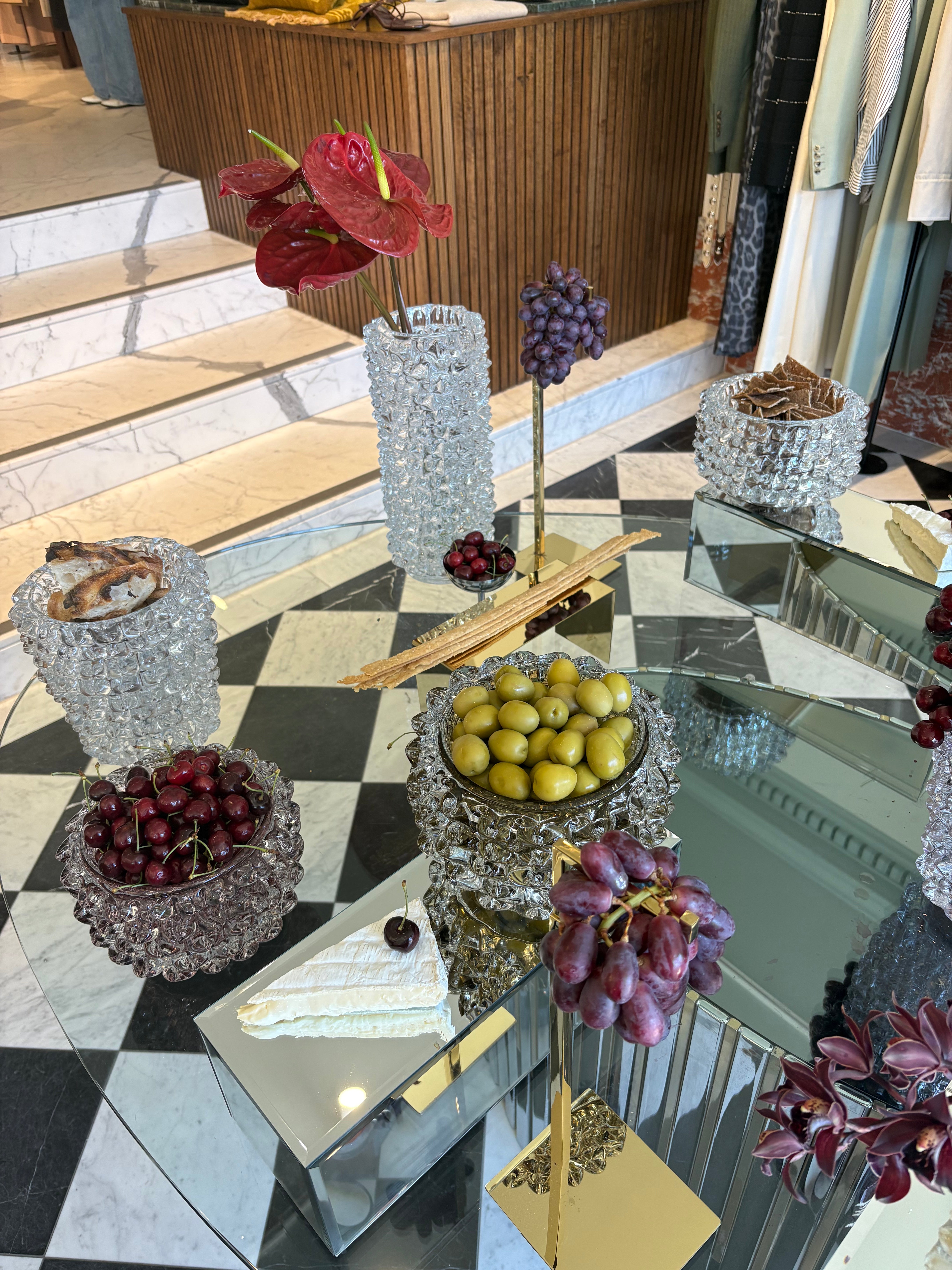 Fiore Bowl - Clear - Antico